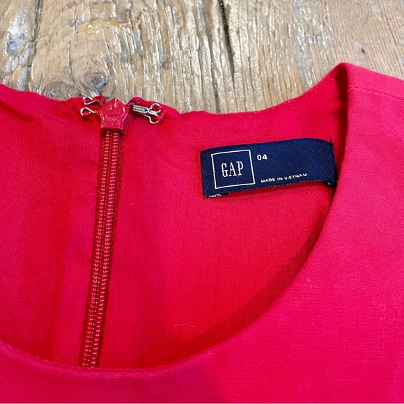 Classic Red Fit & Flare Sleeveless Dress - Picture 4 of 4